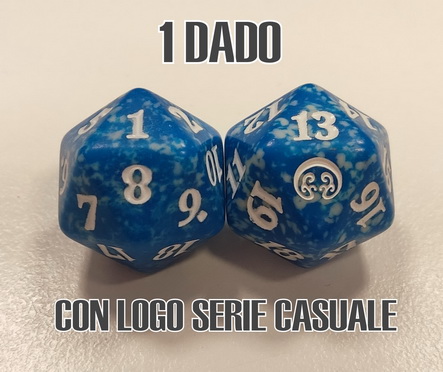 MtG Dice - Dado Life Counter Blue (logo serie casuale)