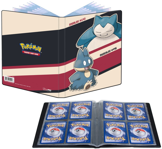 [109] Pokémon UP Album Portfolio 4 tasche/10 fogli + 1 tasca/2 fogli Snorlax & Munchlax