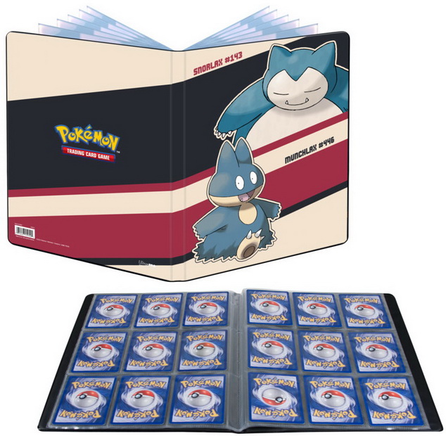 [92] Pokémon UP Album Portfolio 9 tasche/10 fogli Snorlax & Munchlax