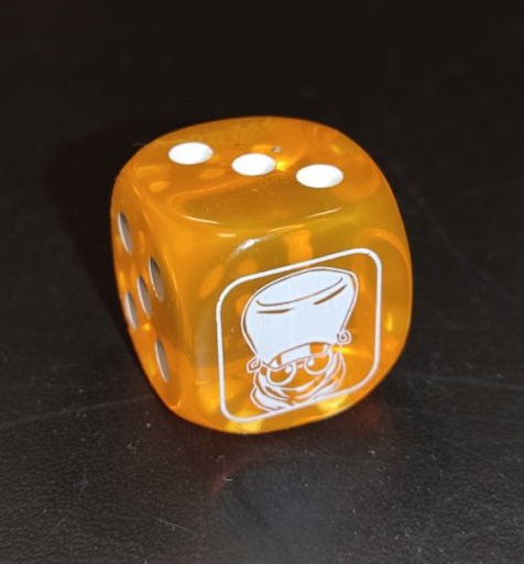 [18] YuGiOh! - Dado D6 LDS3 Orange Junk Synchron