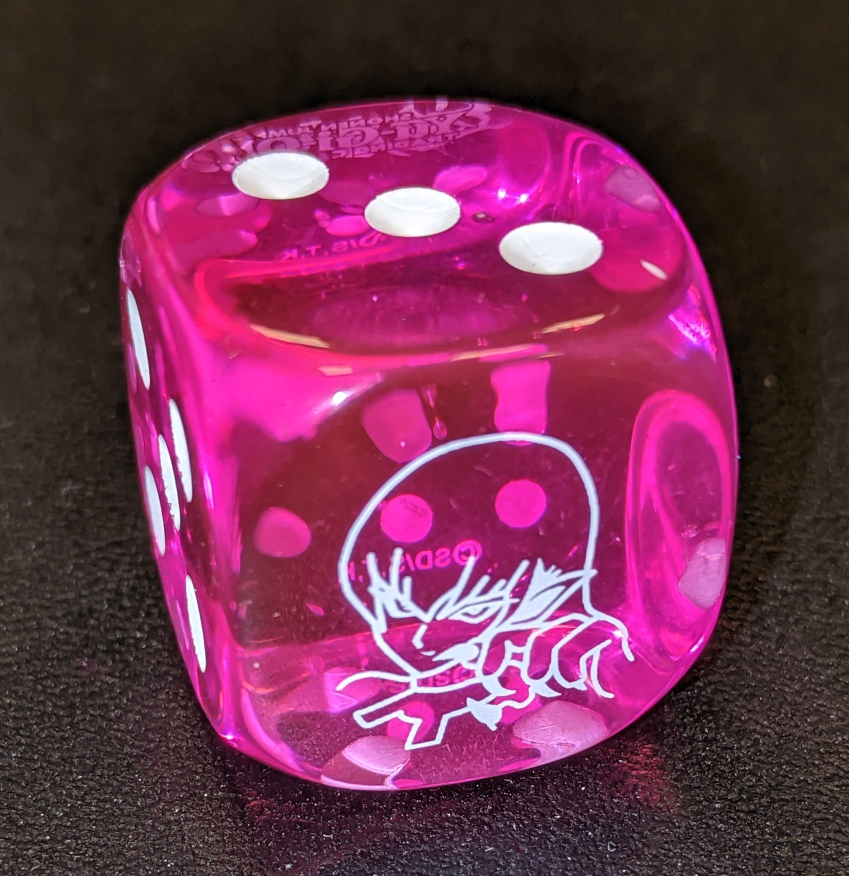 [6] YuGiOh! - Dado D6 LDS2 Fucsia Cyber Lady Arpia