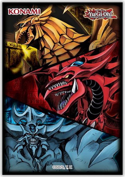 [21] YuGiOh! - Confezione 50 Sleeves Slifer, Obelisk & Ra