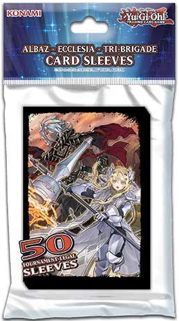 [24] YuGiOh! - Confezione 50 Sleeves Albaz - Ecclesia - Tri-Brigade