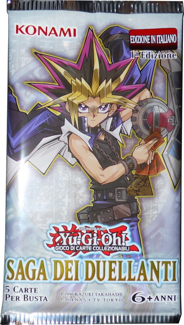 Saga dei Duellanti - Bustina Artwork Yugi 1a Edizione (5 carte per busta)