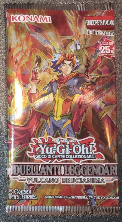 Duellanti Leggendari: Vulcano Brucianima ITA - Bustina 1a Edizione (5 carte per bustina)
