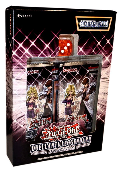 Duellanti Leggendari: Stagione 2 ITA - Confezione (2 buste da 18 carte + 1 carta variant + 1 dado casuale)