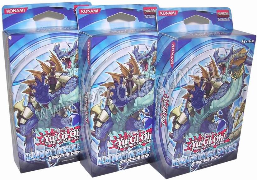 ENG - [NR.23] 3x Structure Deck The Realm of the Sea Emperor 1st Edition
