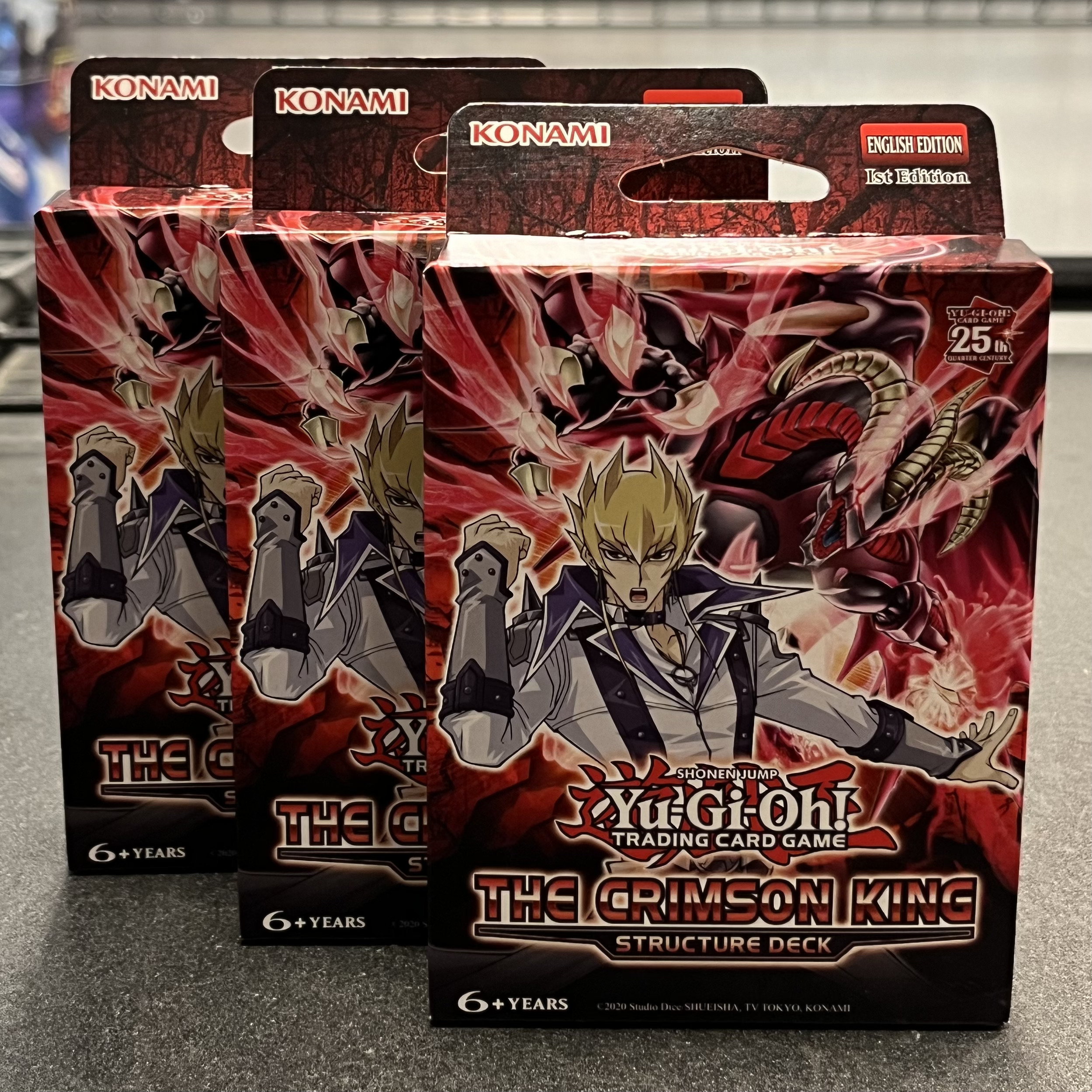 ENG - [NR.59] 3x Structure Deck: The Crimson King 1st Edition