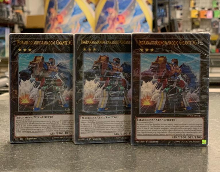 ITA - [NR.28] 3x Structure Deck: Furia Ingranaggian 1a Edizione (mazzo nuovo sigillato, senza confezione)