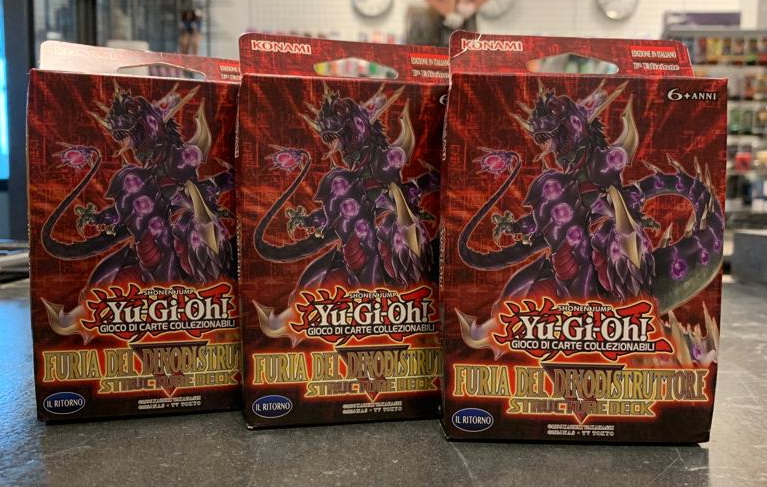 ITA - [NR.38] 3x Structure Deck: Furia del Dinodistruttore 1a Edizione (mazzo nuovo sigillato senza confezione)