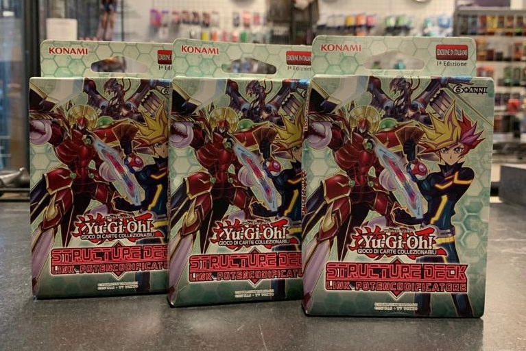 ITA - [NR.42] 3x Structure Deck: Link Potencodificatore 1a Edizione (confezione danneggiata, mazzo perfettamente sigillato)