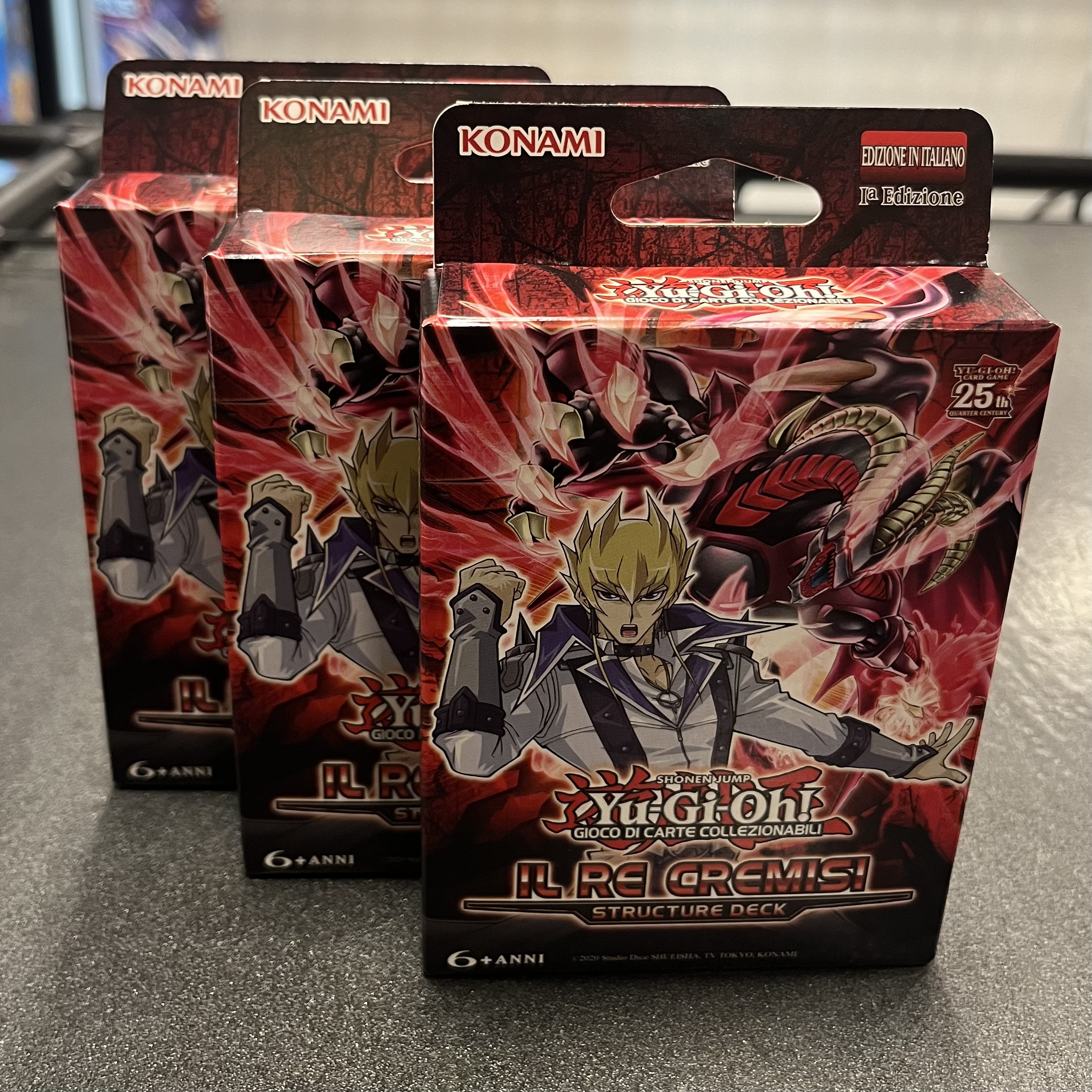 ITA - [NR.59] 3x Structure Deck: Il Re Cremisi 1a Edizione